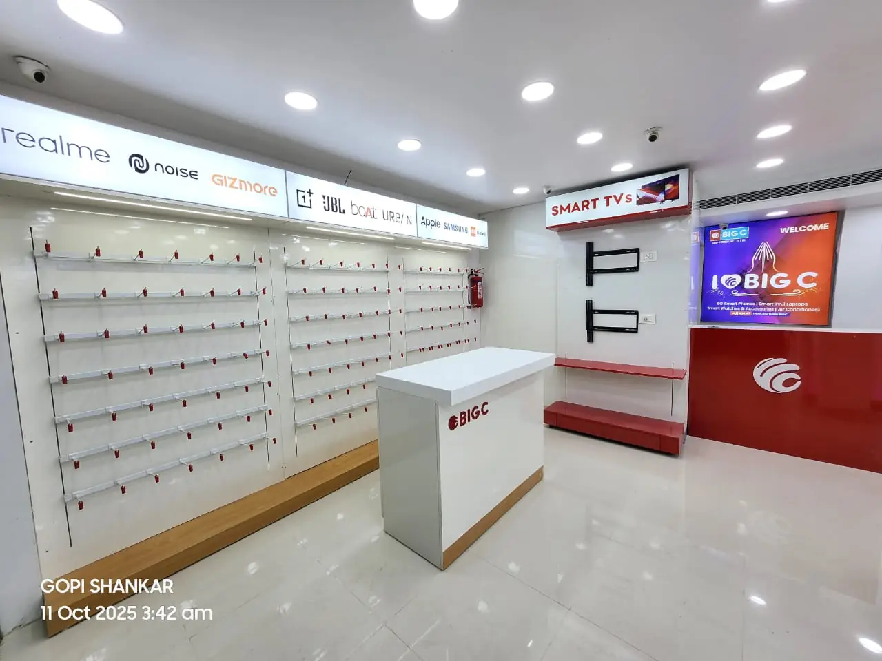 Big C store interior display counters