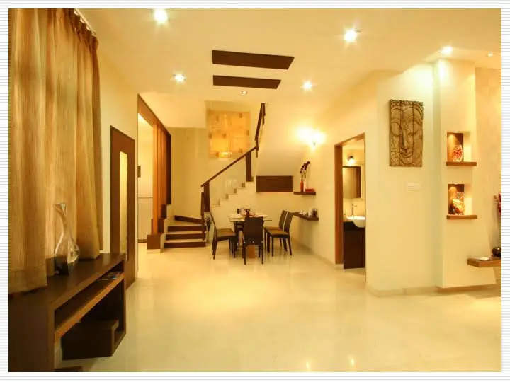 Private residence open plan living room